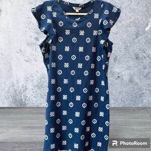 NWOT Goodthreads Blue Dress 100% Cotton Size Medium